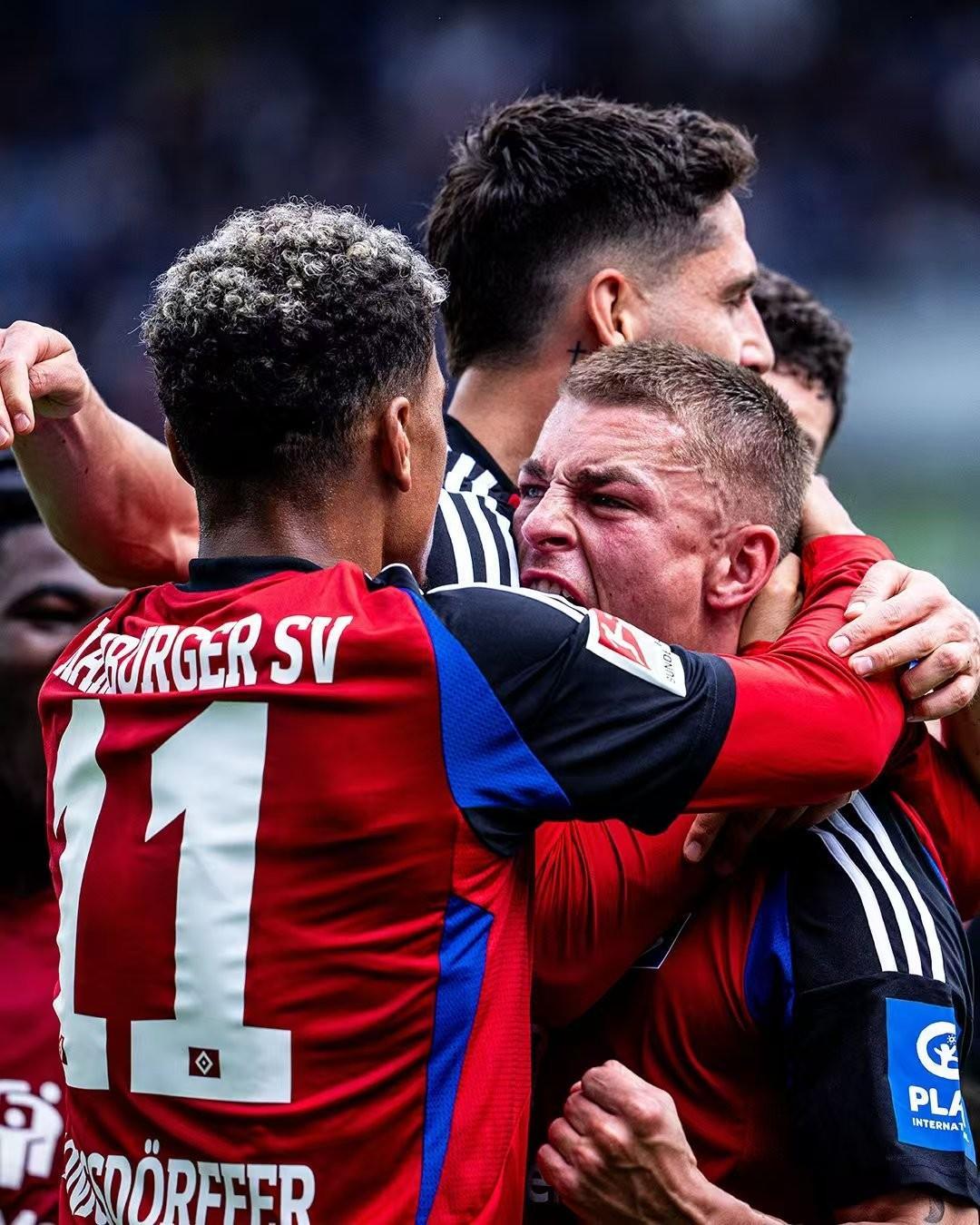 汉堡球队客场失利，降级阴影再现